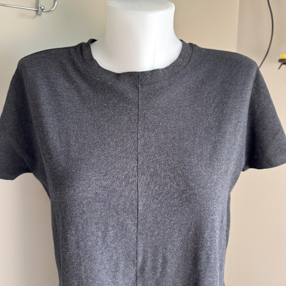 Kit &‎ Ace Women's Cotton Blend T-Shirt Dress Charcoal Gray 2 Pockets Cashmere - Picture 4 of 15